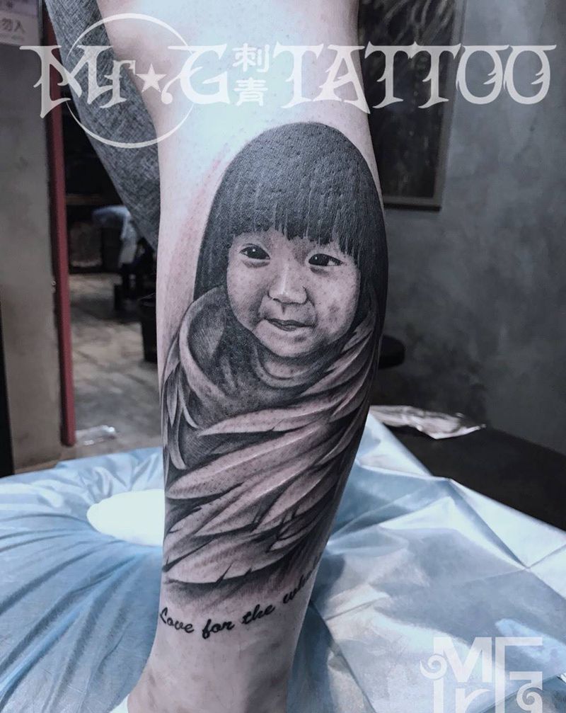 肖像一枚纹身图片