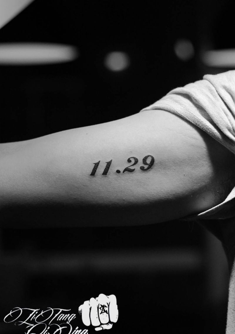 刺青用来铭记一切纹身图片_成品手臂清新字符纹身图案