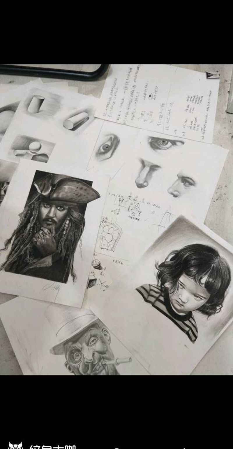 素描纹身图片_欧美写实纹身图案