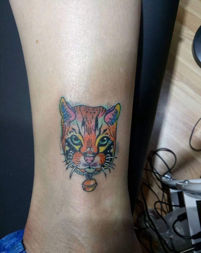 小虎头纹身图片