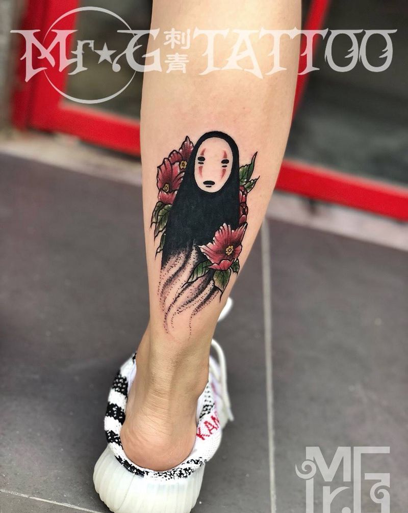 无脸男纹身图片