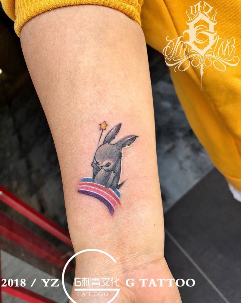 萌 兔纹身图片