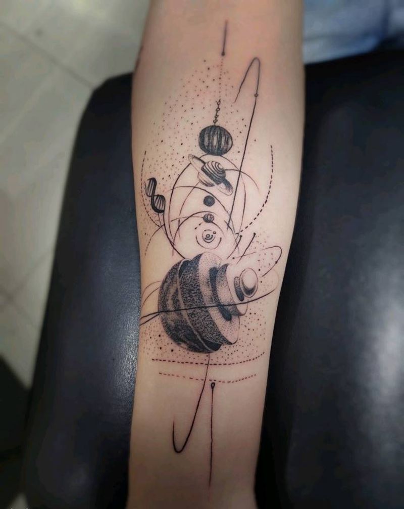 小清新纹身图片_点刺纹身图案