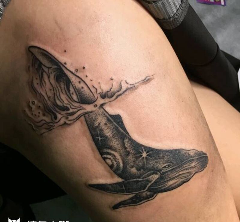 大海鱼棠纹身图片