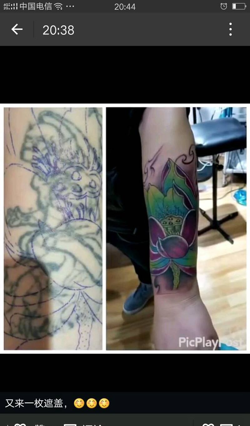 遮盖纹身图片