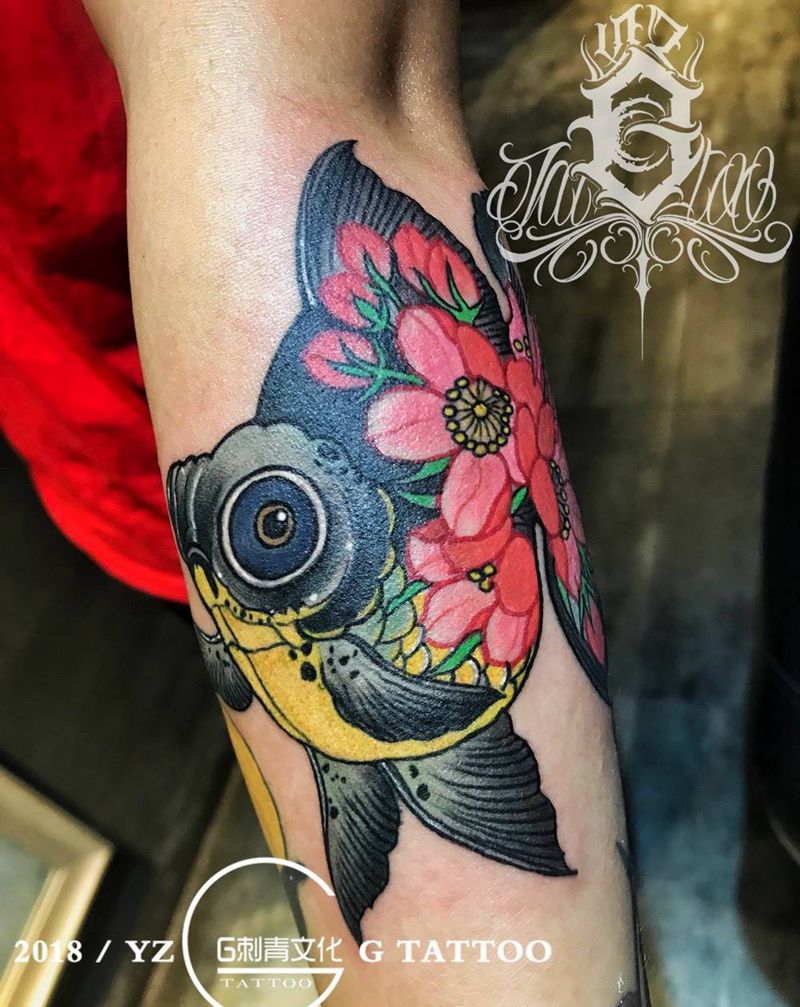 金鱼纹身图片