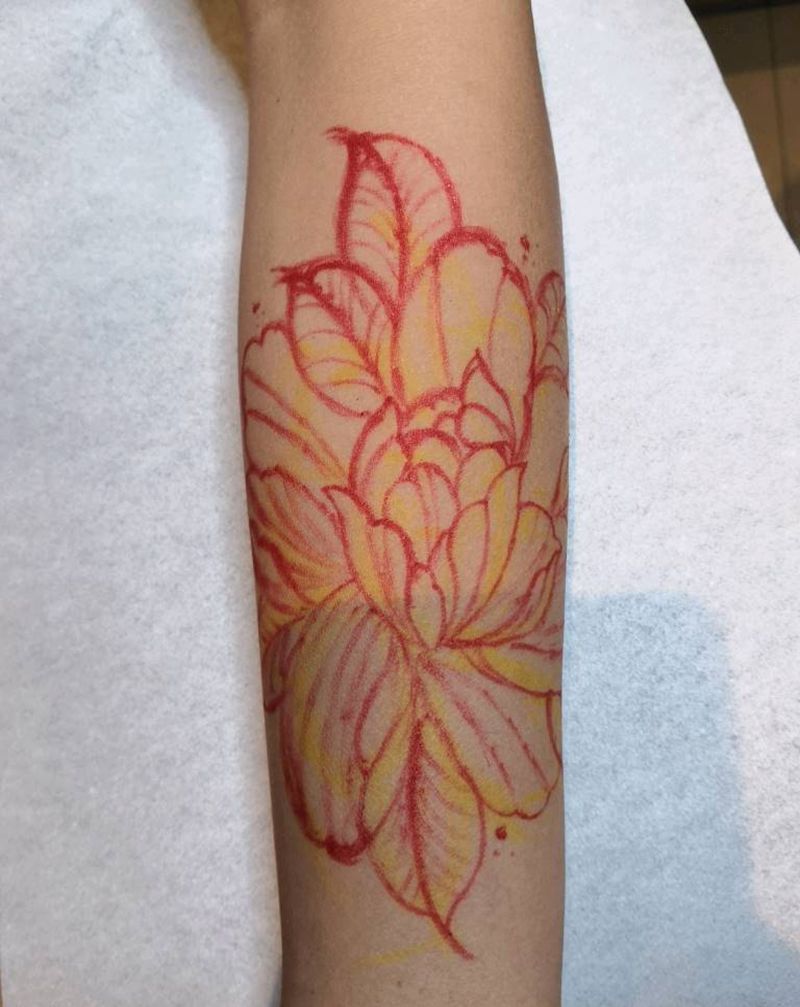 素花纹身图片_手臂小清新纹身图案