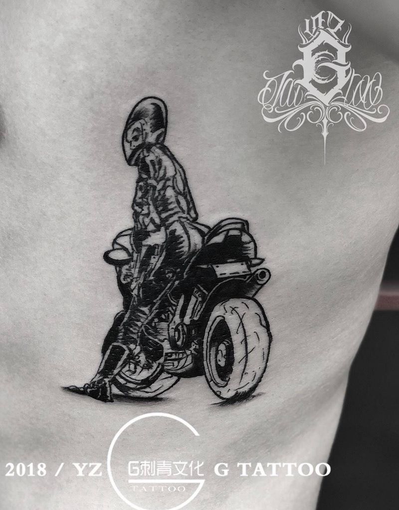 骑手纹身图片