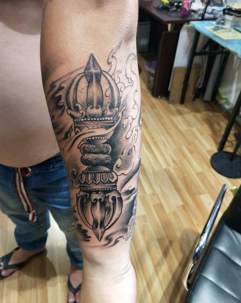 小臂添加纹身图片