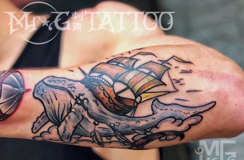 海洋之梦纹身图片