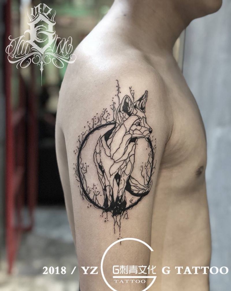 狐狸纹身图片