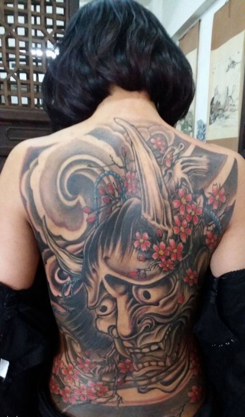 大背般若纹身图片