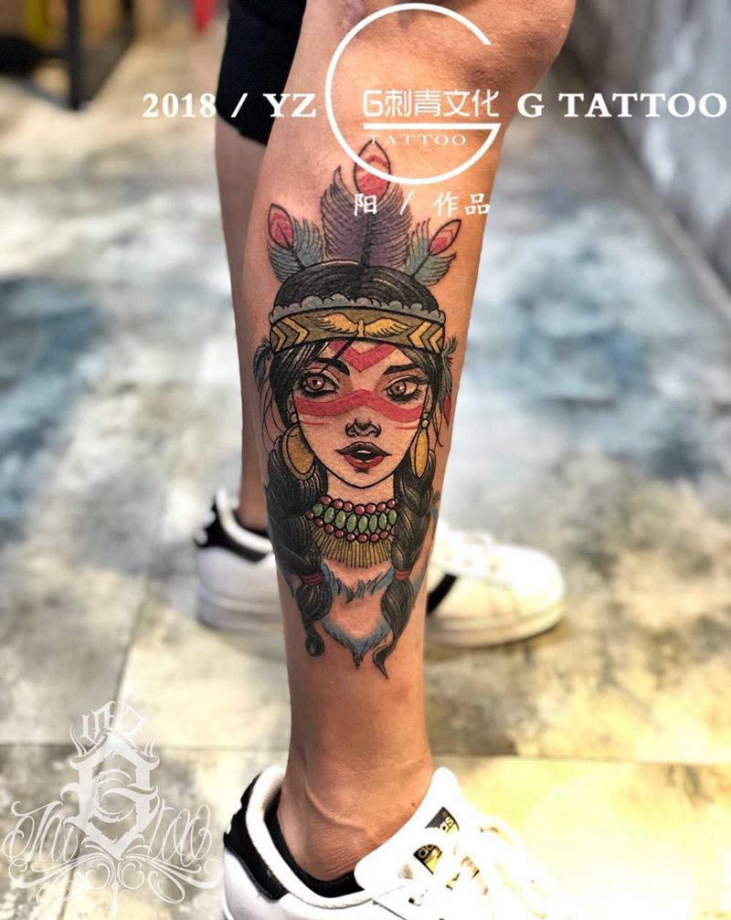 女郎纹身图片