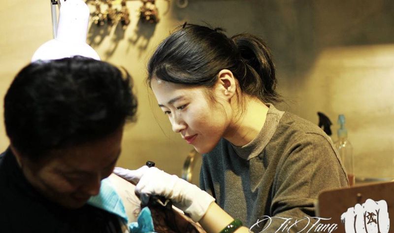 原创冥后图，遮盖20年图腾纹身图片_手臂肖像清新写实人物植物原创纹身图案