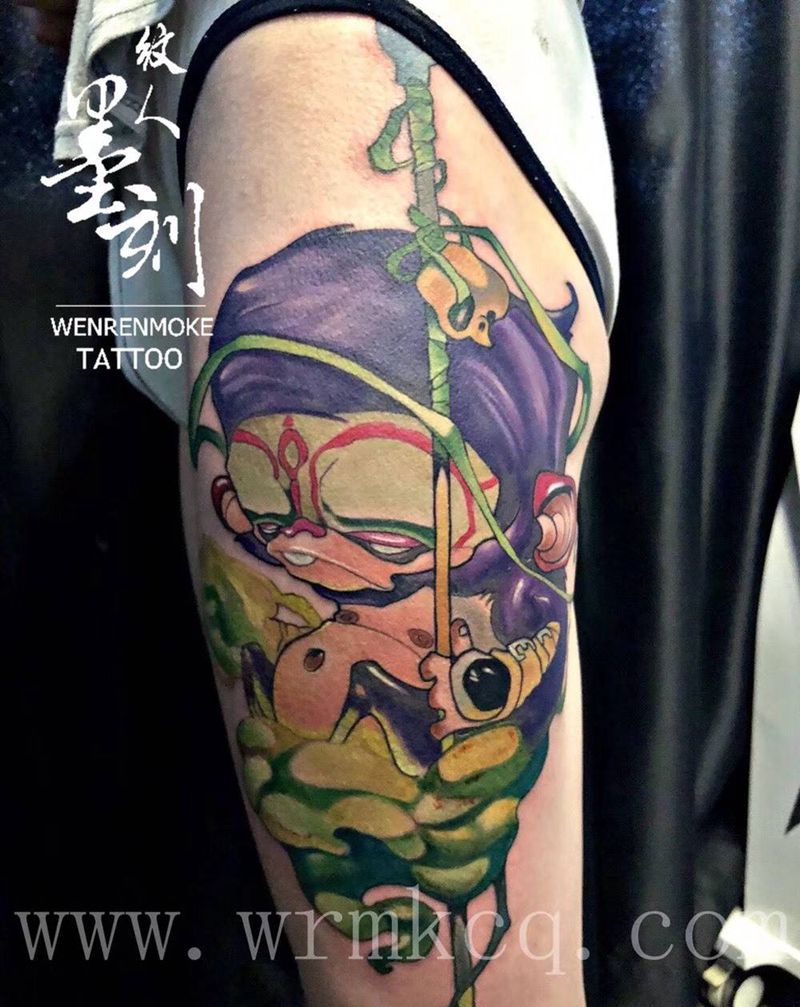 new school纹身图片