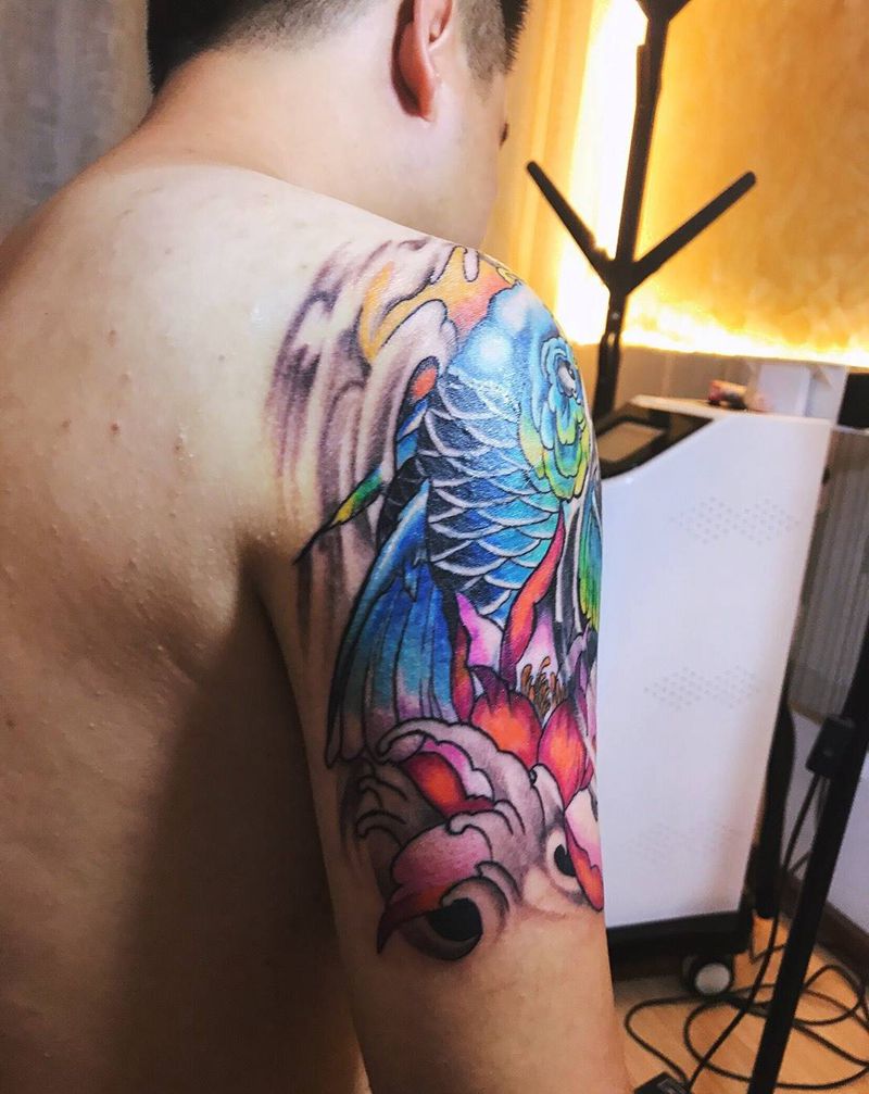 大臂鱼遮盖纹身图片