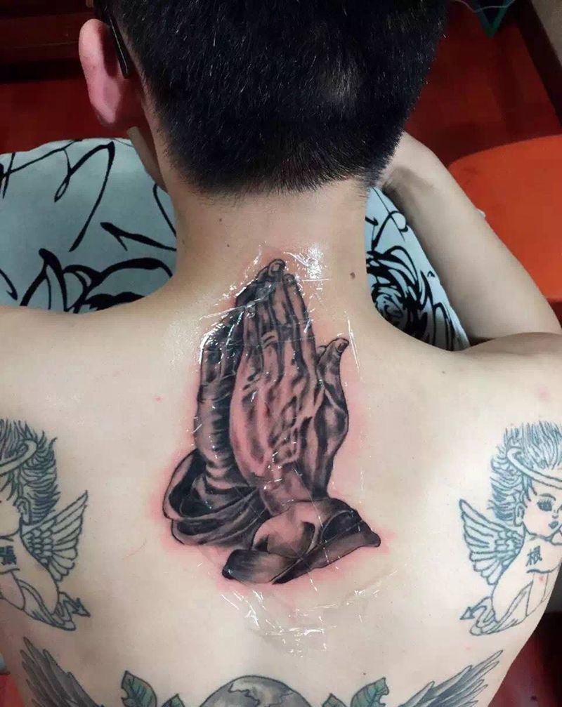 上帝之手纹身图片