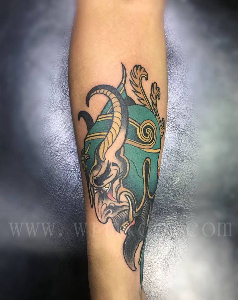 恶魔队长纹身图片