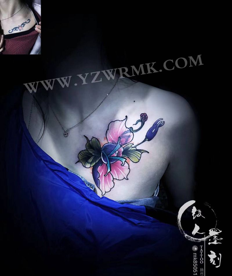 遮盖纹身图片_肩部纹身图案