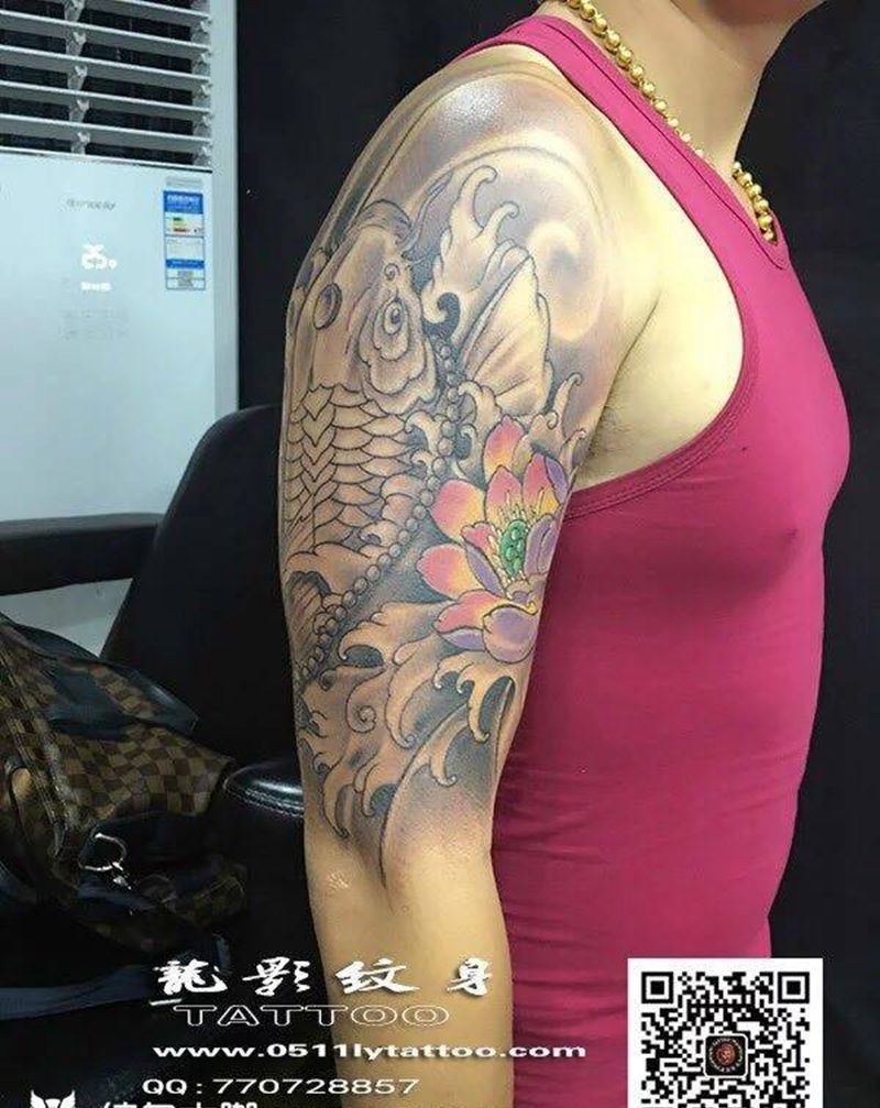 龙影纹身作品纹身图片