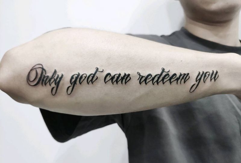 字呗纹身图片_花体字纹身图案