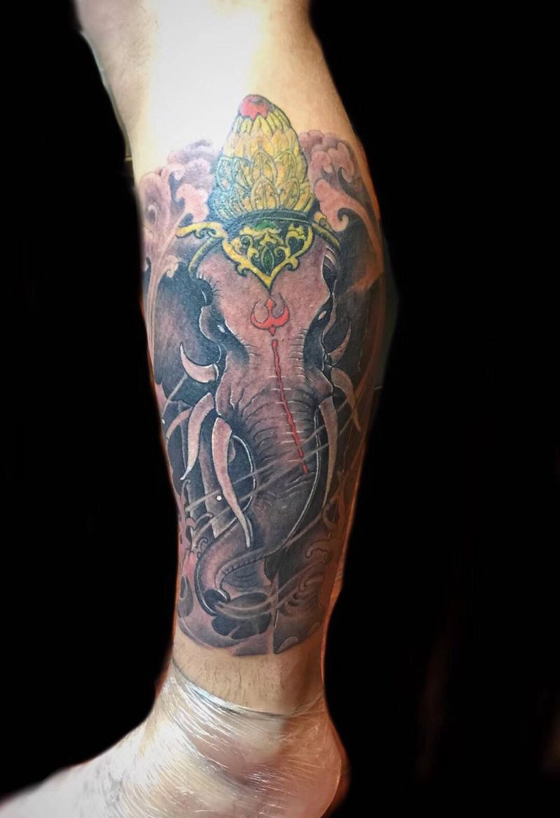 象神纹身图片