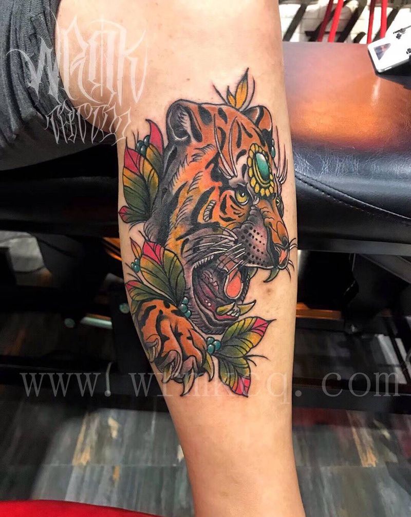 New school纹身图片