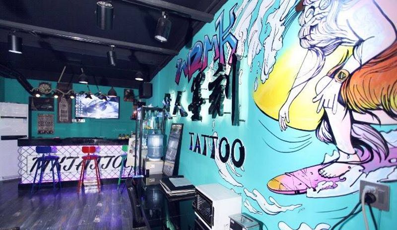 纹人墨刻刺青江都店类环境纹身图片