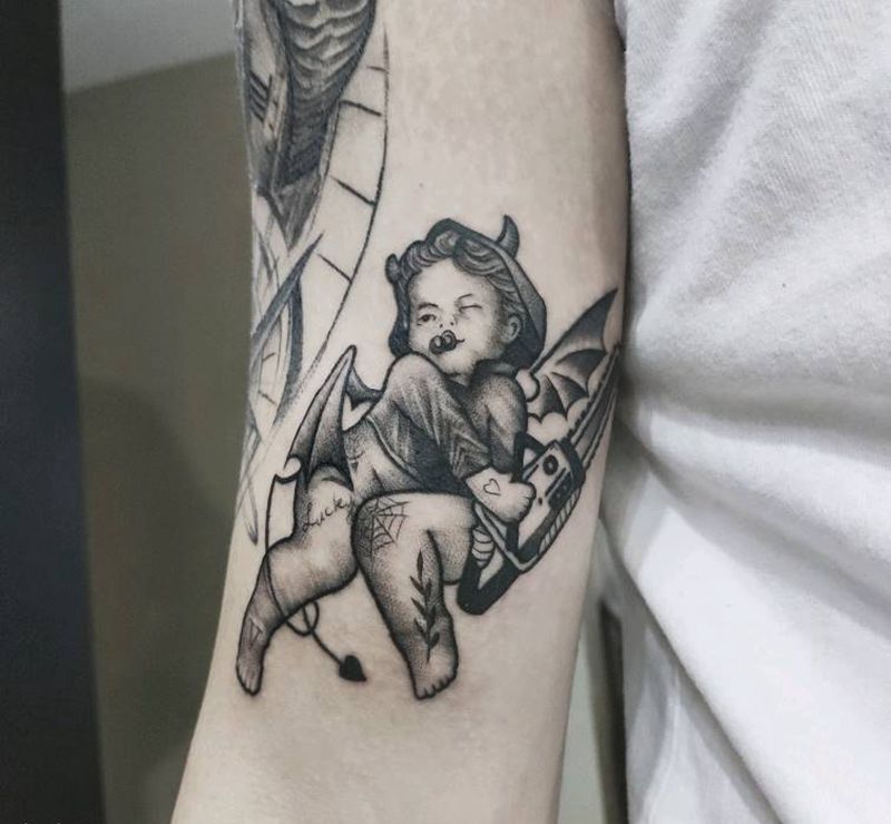 小恶魔纹身图片