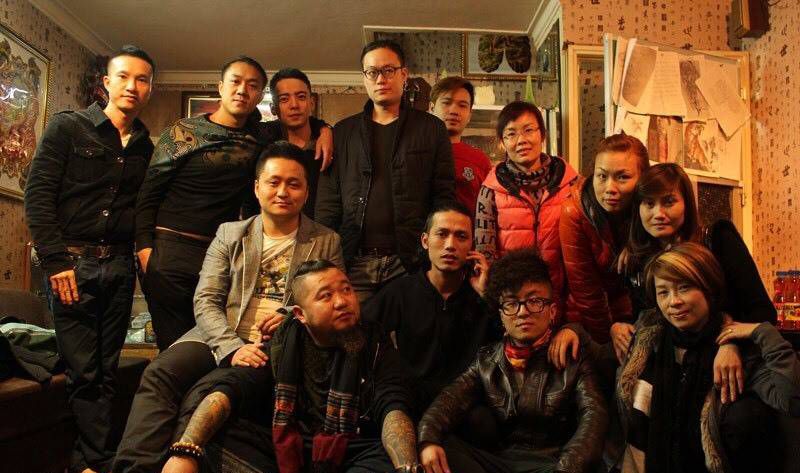 在越南河内纹身交流学习纹身图片