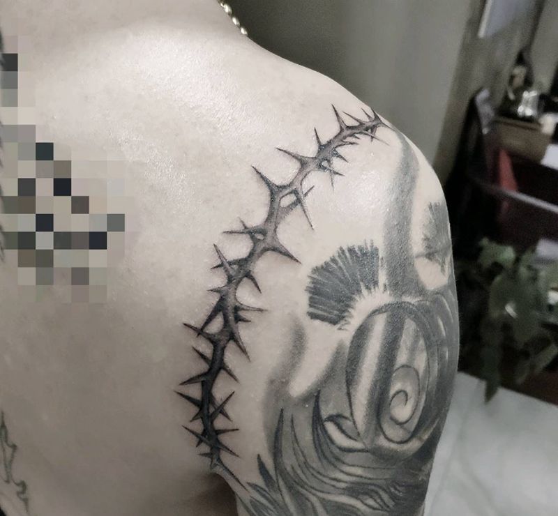 荆棘纹身图片