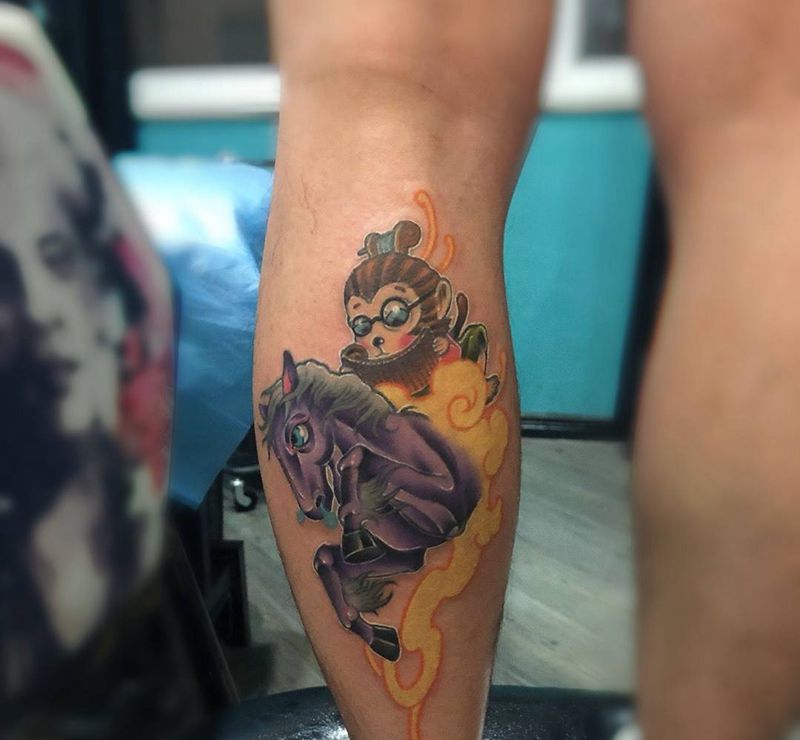 马上封侯         刺青师：阿文纹身图片