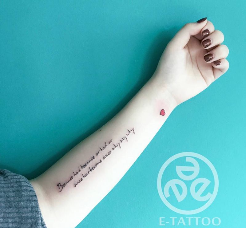 爱心 、字母纹身图片_成品纹身图案