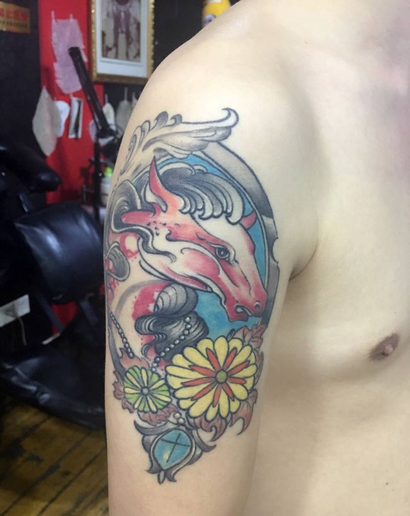 一年后的效果纹身图片