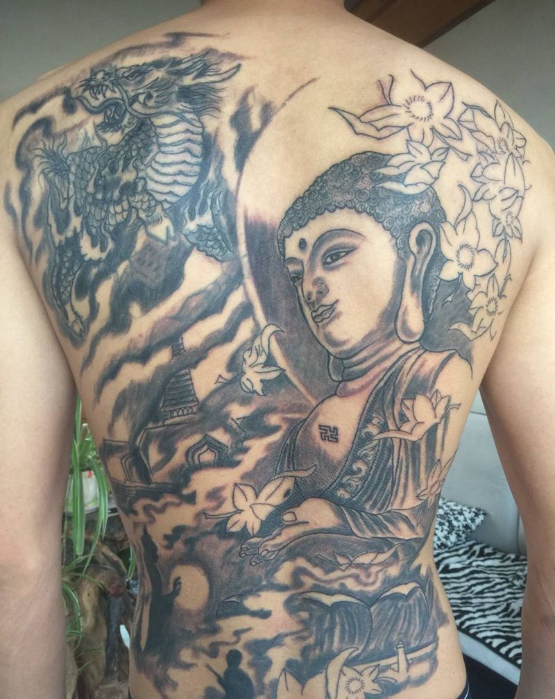 佛祖纹身图片