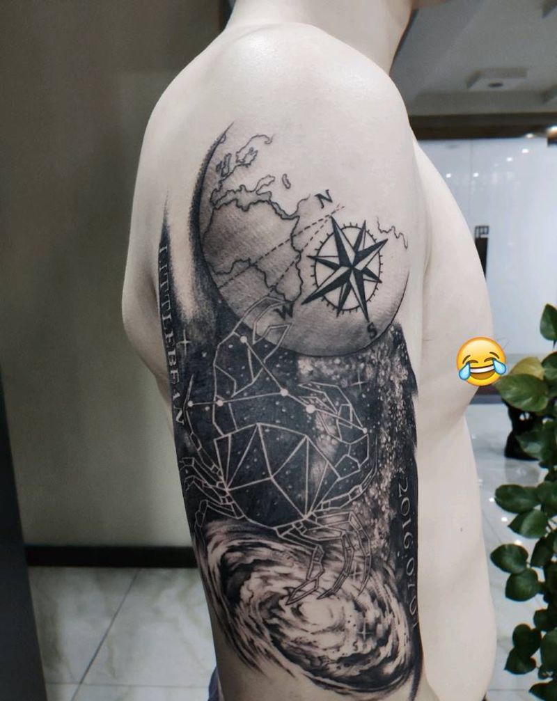 巨蟹座纹身图片