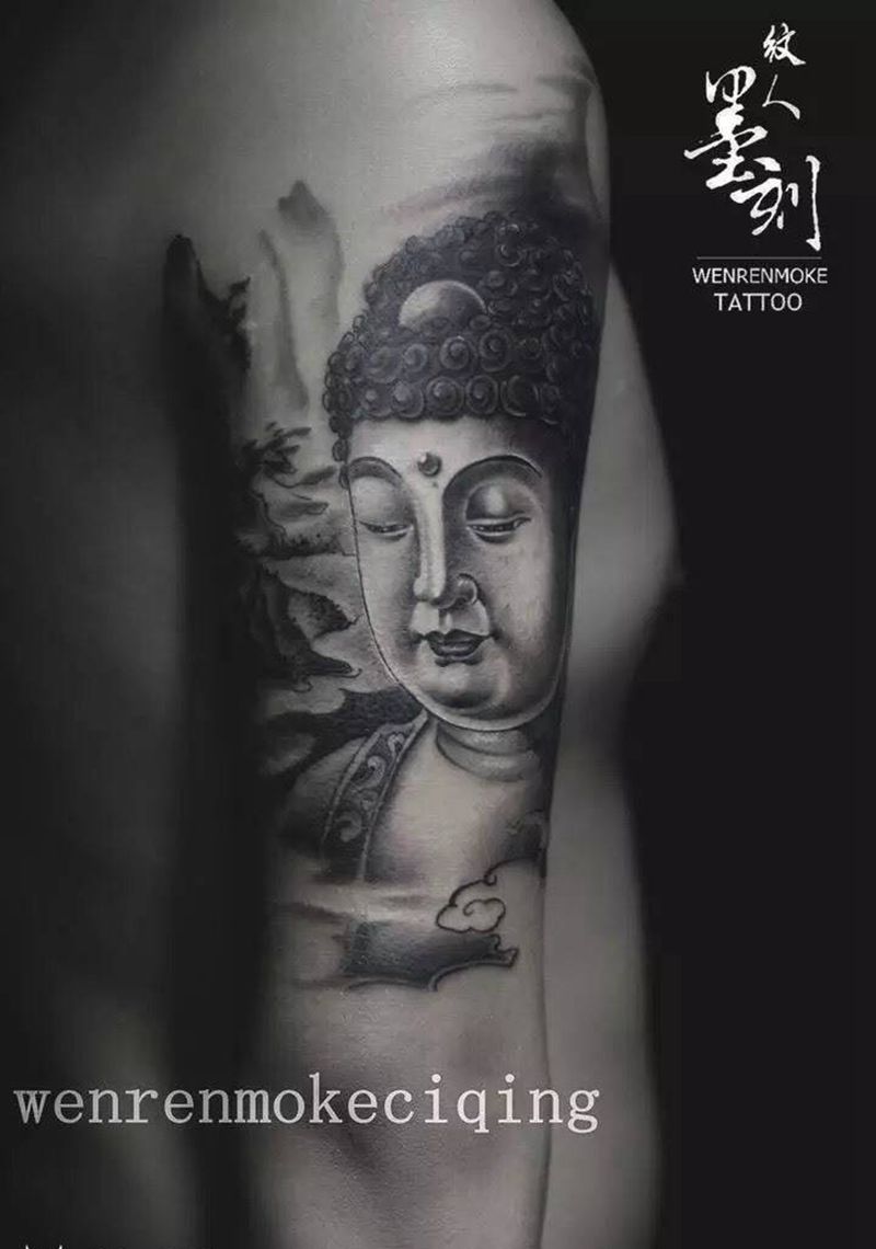 佛纹身图片