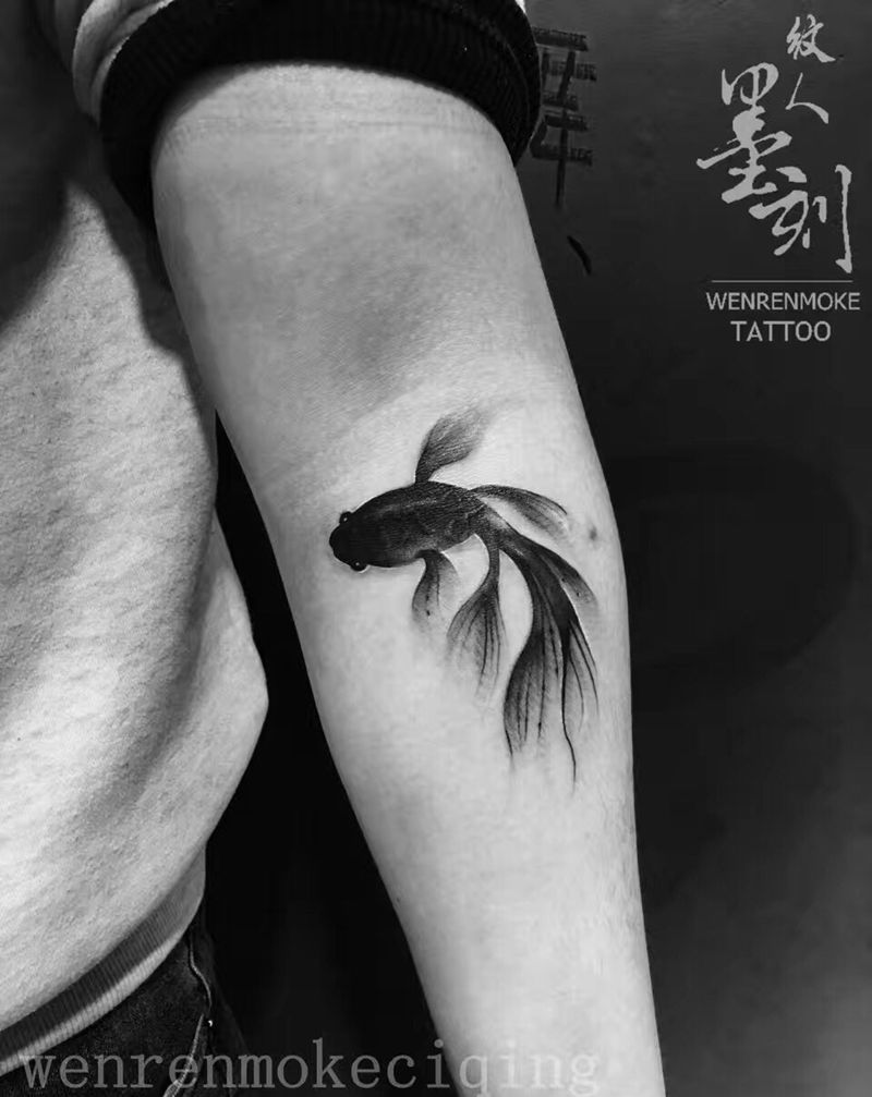 金鱼纹身图片