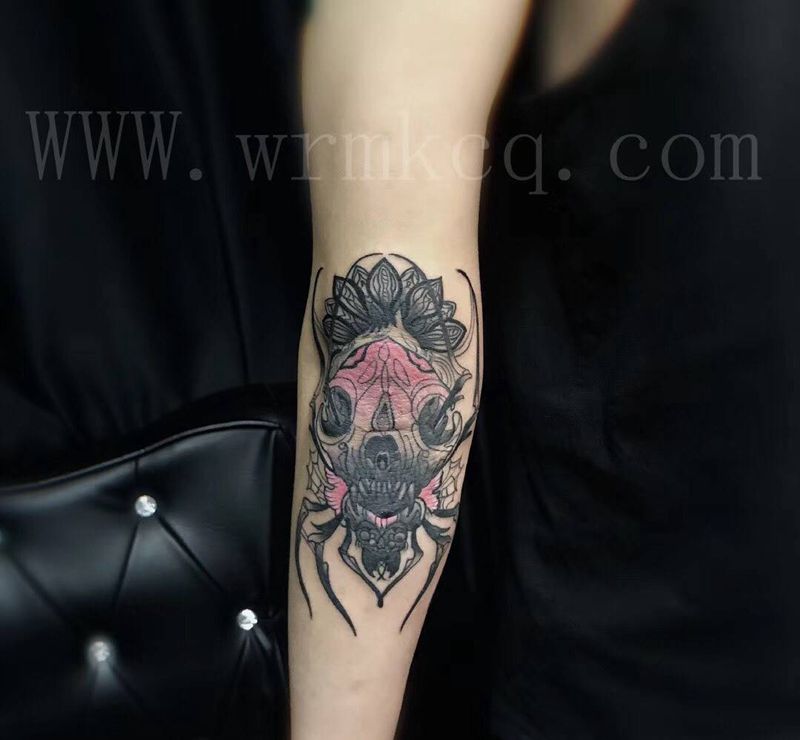 拼接花臂纹身图片