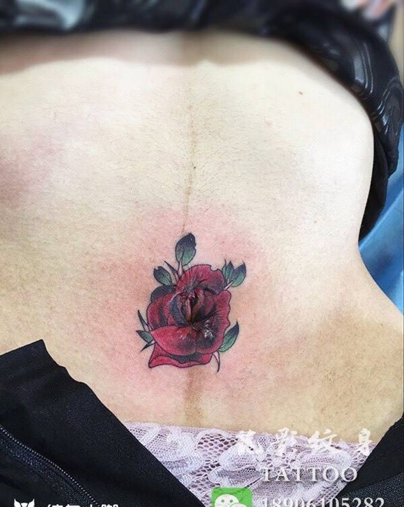 盖疤图纹身图片