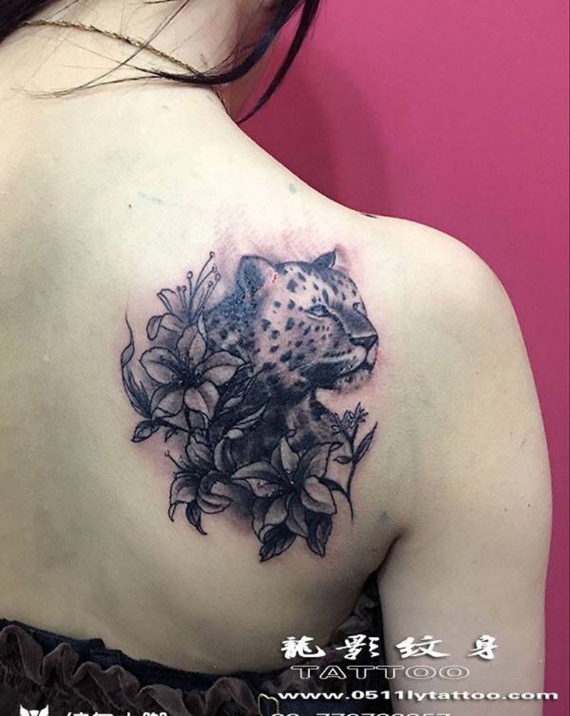 豹子纹身图片