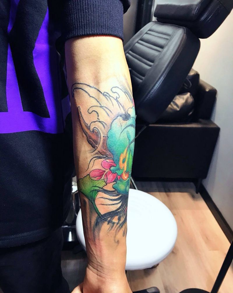 小臂般若纹身图片