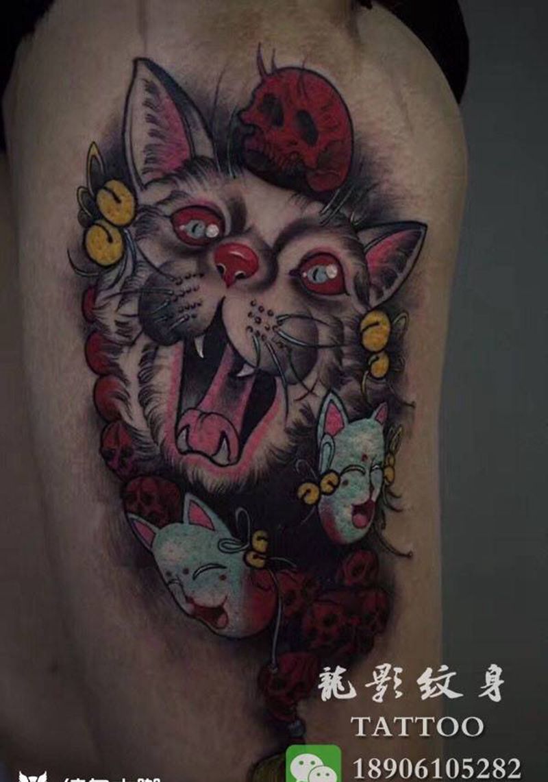 new school纹身图片