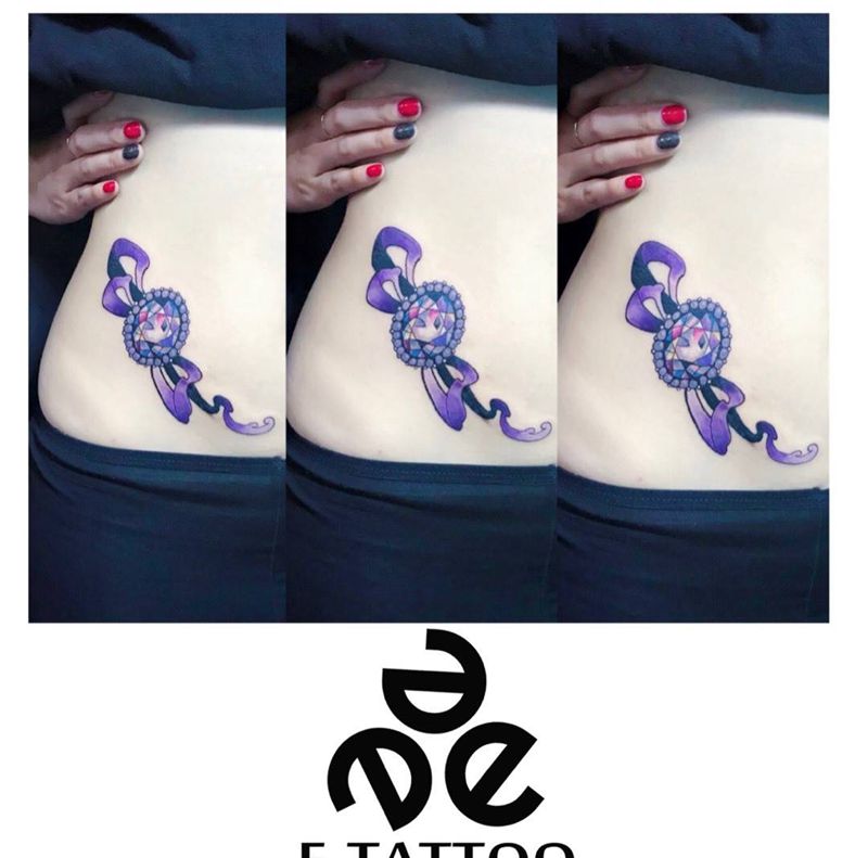 腹部疤痕遮盖纹身图片