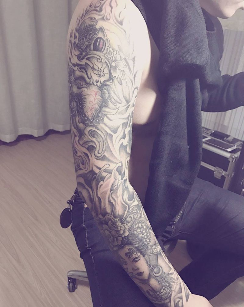 终于做完了！纹身图片