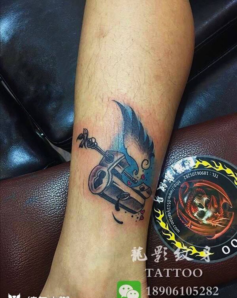 锁纹身 情侣设计图纹身图片