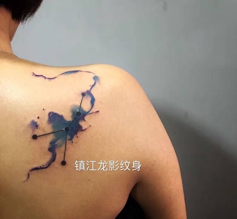 巨蟹座星座纹身图片