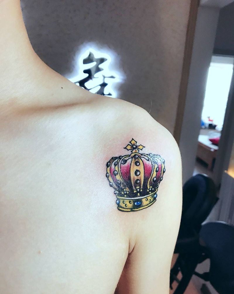 皇冠纹身图片