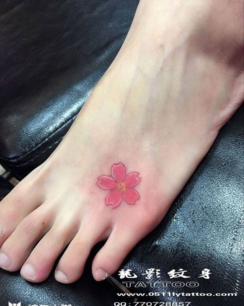 樱花纹身图片