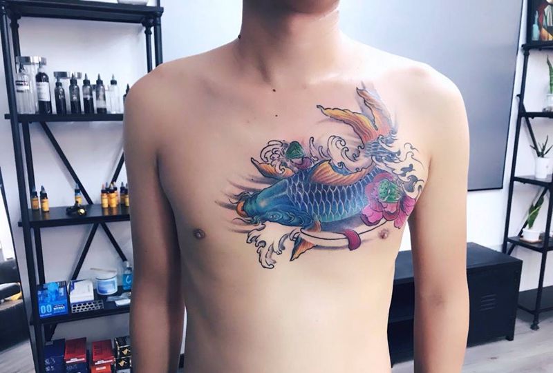 锦鲤纹身图片